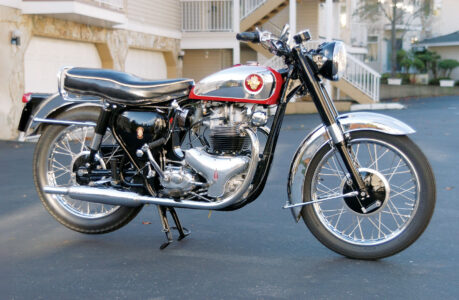 A sideview of a motorcycle